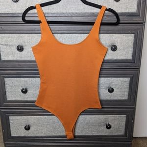 Small Ponte Pumpkin Bodysuit